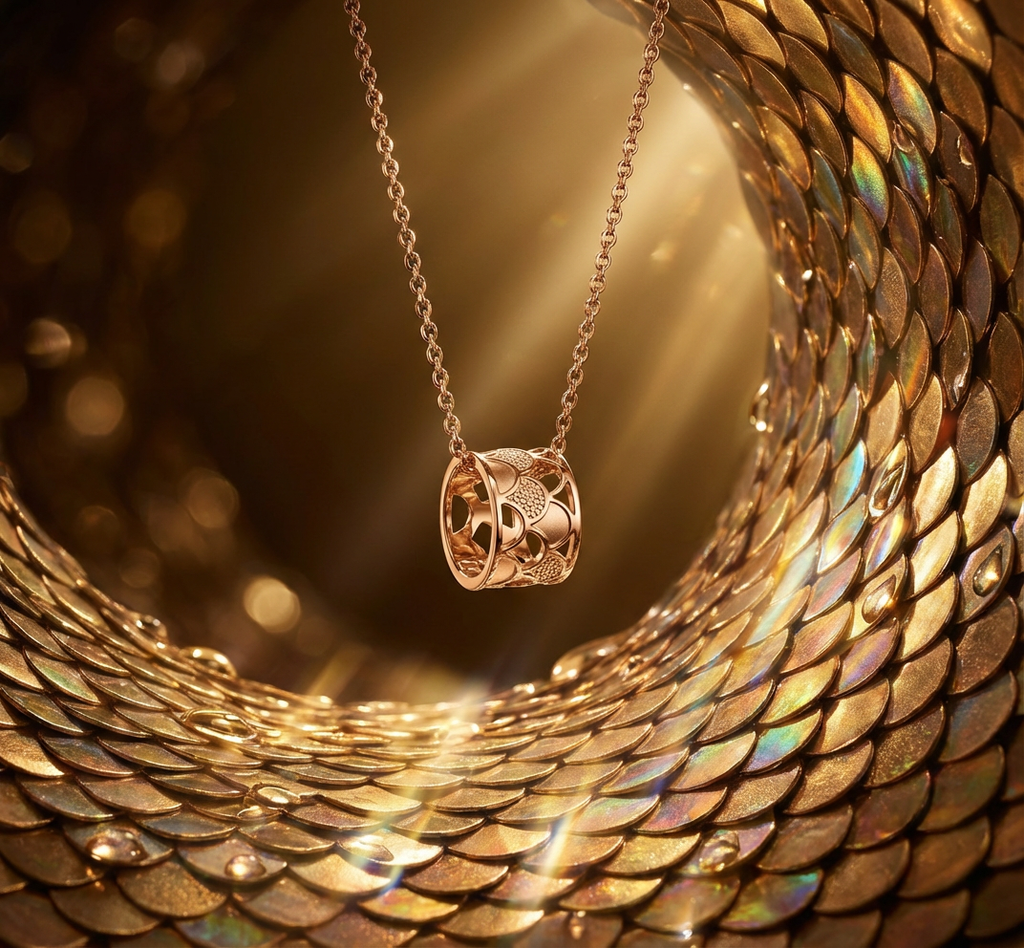 The Golden Kiss pendent