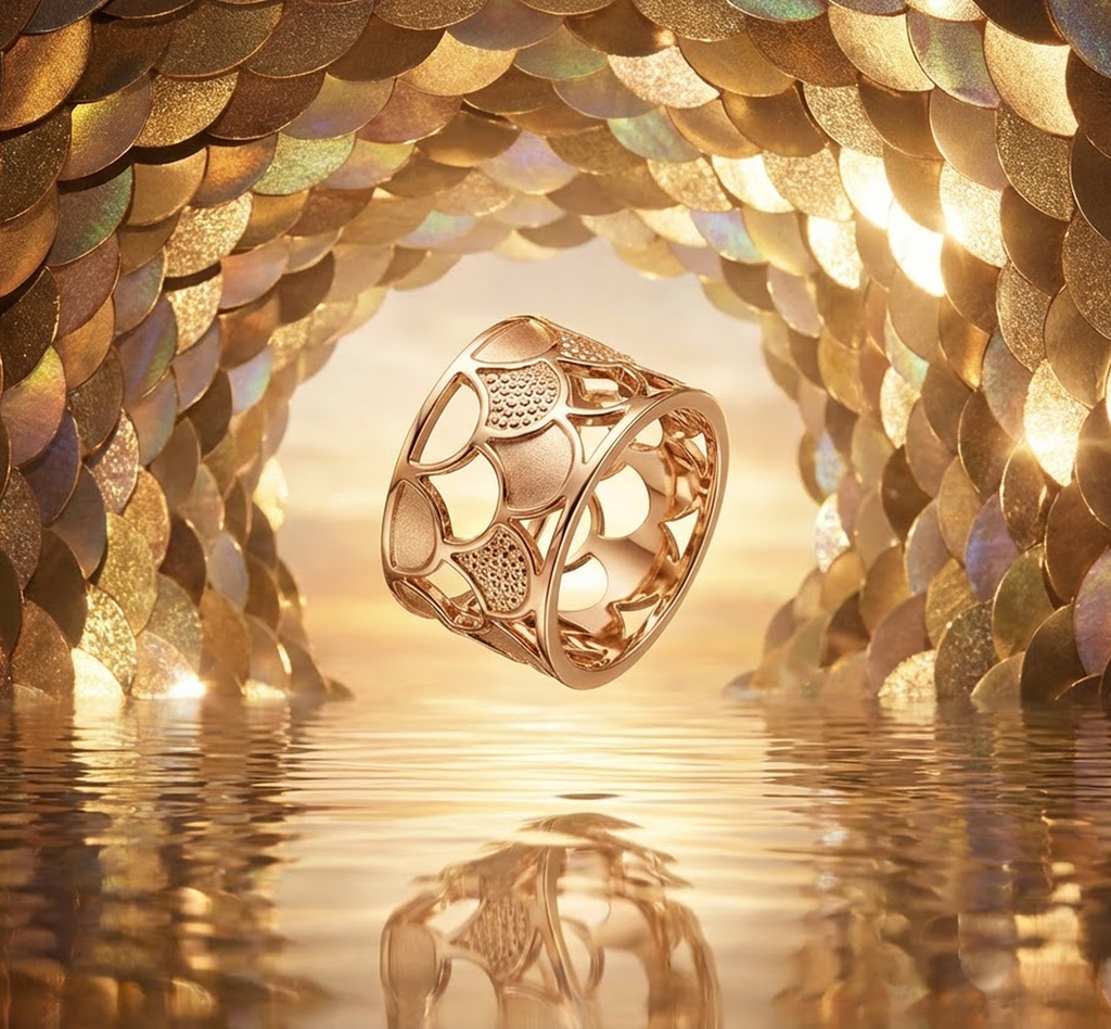 The Golden Kiss pendent