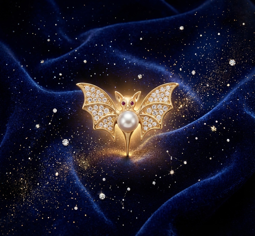 The Nocturnal Vogue Brooch