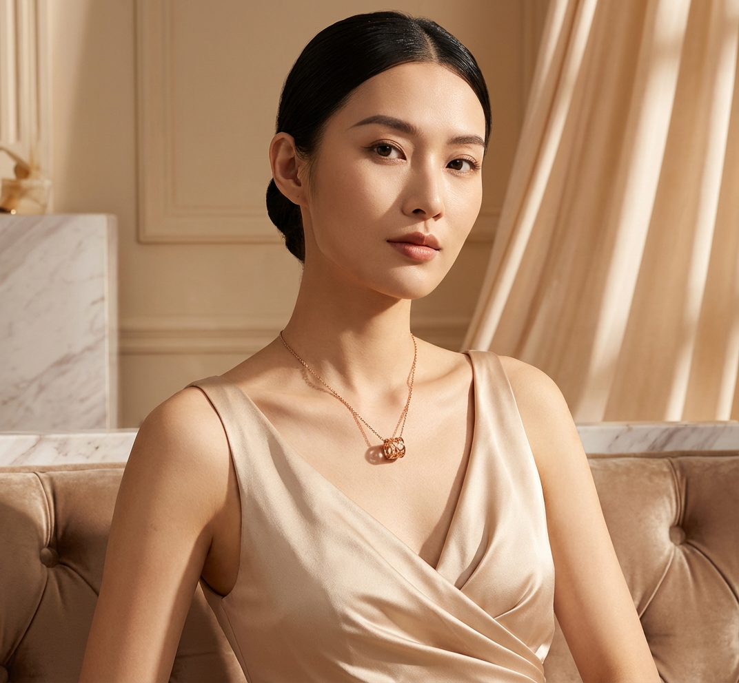 The Golden Kiss pendent