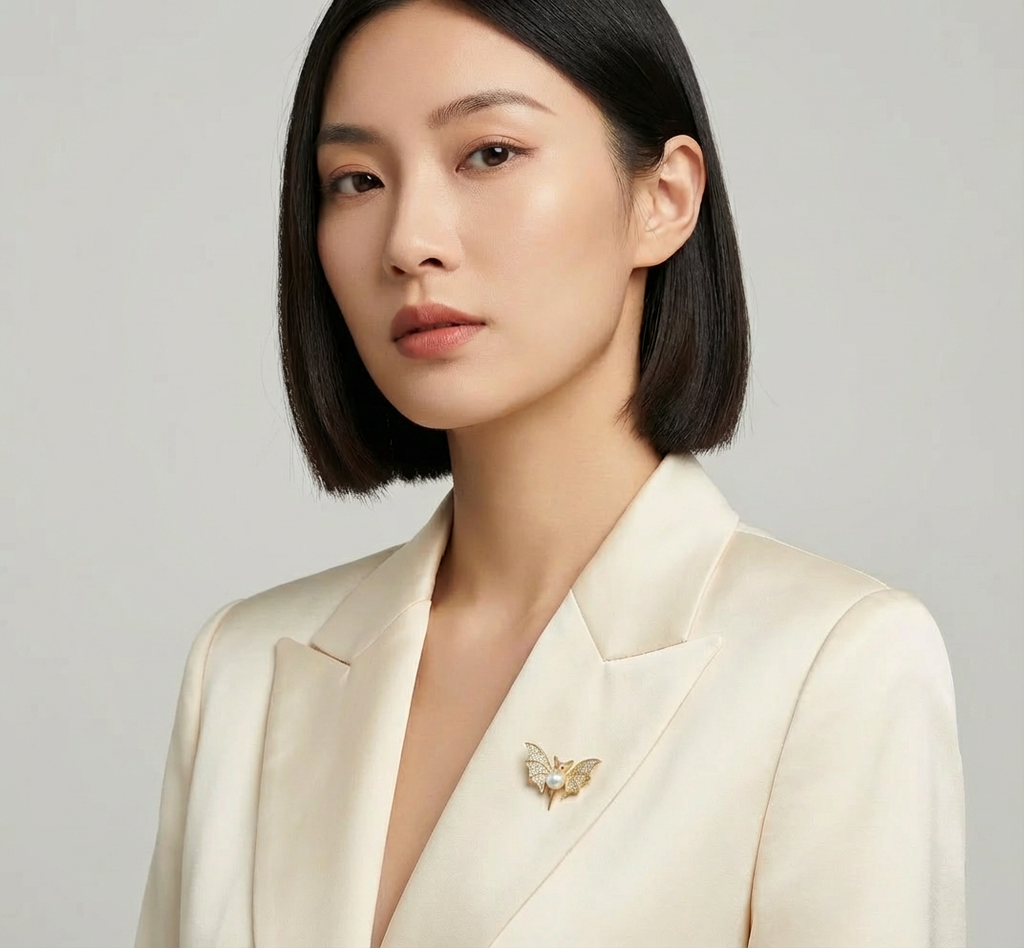 The Nocturnal Vogue Brooch